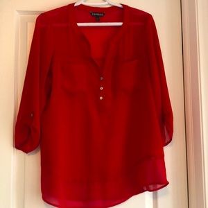 Express Red Blouse